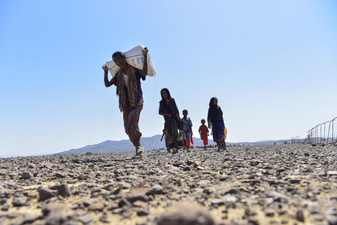 Ethiopia. Food distribution in Afar